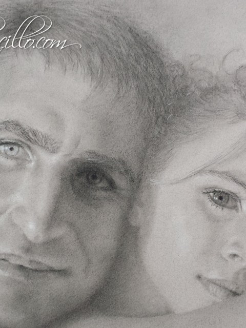 Retrato a carboncillo