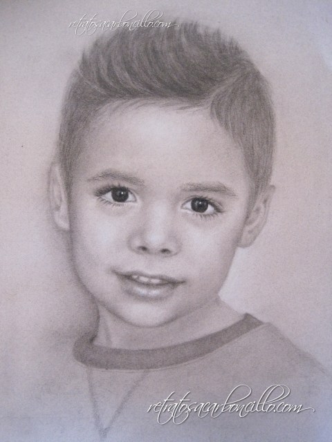 Retrato a carboncillo
