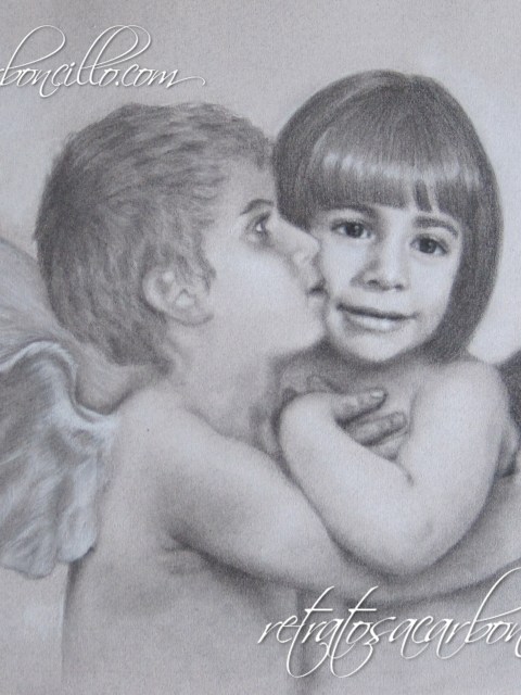 Retrato a carboncillo