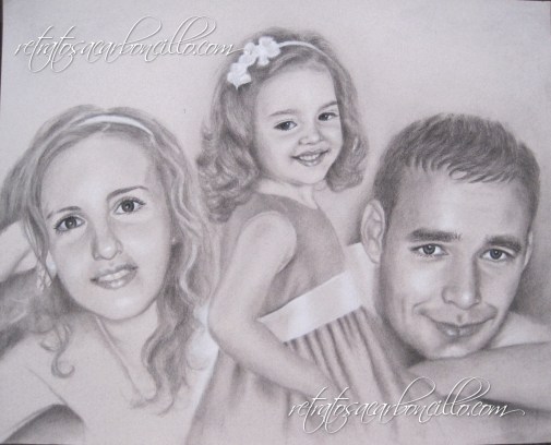 Retrato tres personas