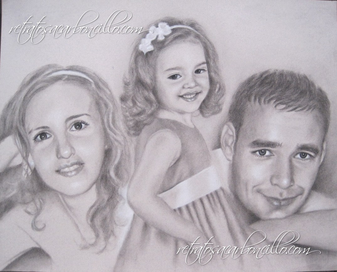 Retrato a carboncillo